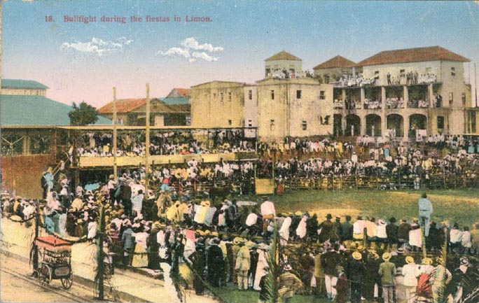 Corrida lors dune fte  Limn, annes 1940.